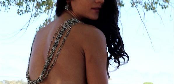  Mandy Flores Beach and Nude Modeling tease video